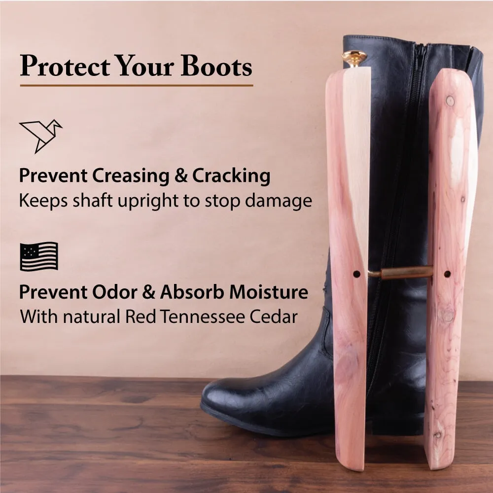 FootFitter Aromatic Cedar Boot Shaft Shapers- CB22, 12" or 14"