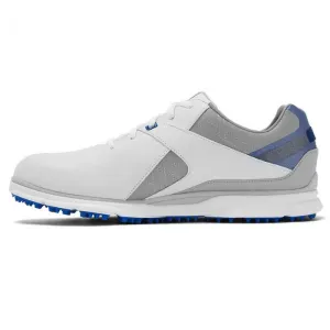 FootJoy Pro SL Spikeless Shoes - White/Grey/Royal Blue