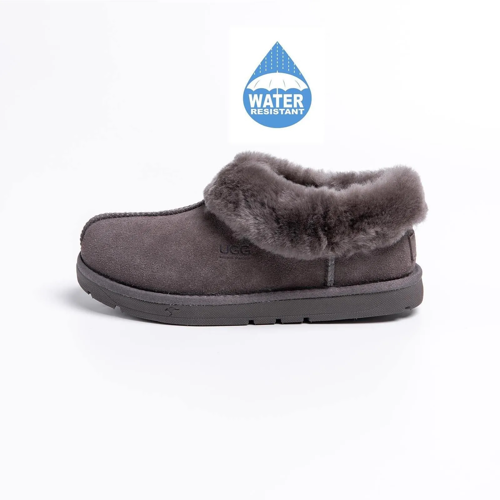 Genuine Merino Sheepskin Ankle Non-slip Home Slipper