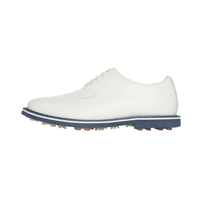 GFORE Gallivanter Pebble Leather Men's Spikeless Shoes (Snow/Monument)