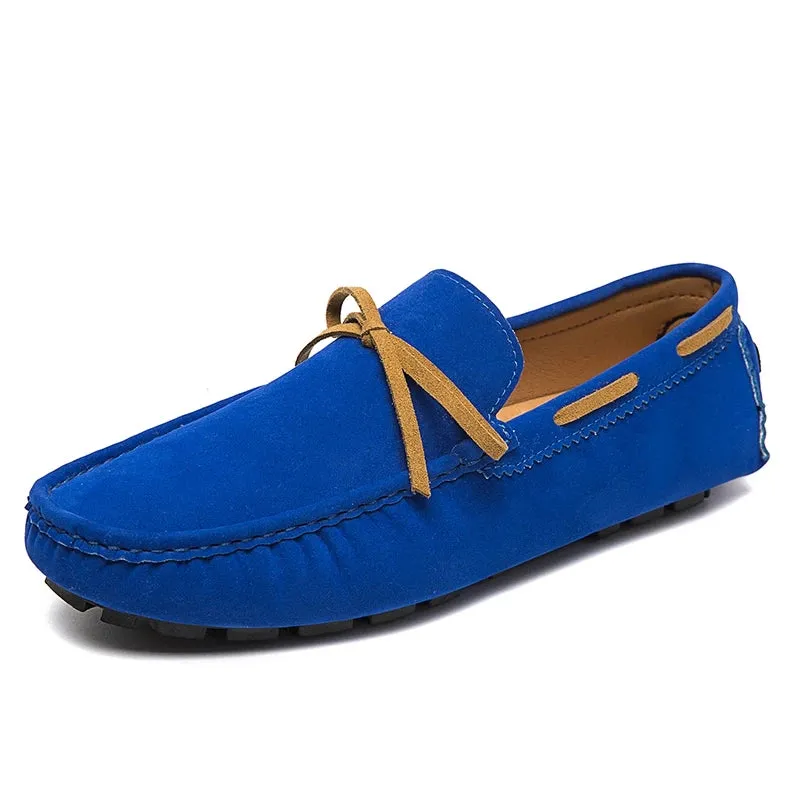 Hnzxzm Sky Blue Men Leisure Moccasins Loafers Fashion Italy England Gentleman Casual Walking Shoes Large Size 35-48 Moccasin