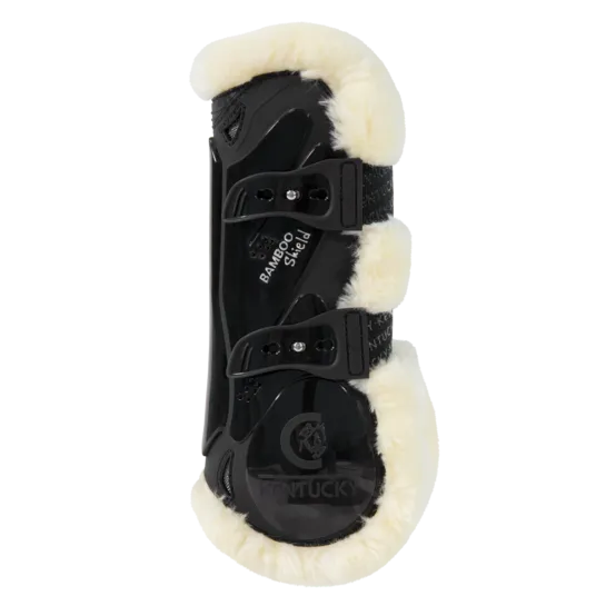 Kentucky Horsewear Vegan Sheepskin Tendon Boot Bamboo - Elastic