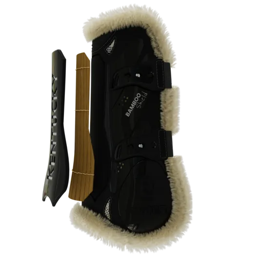 Kentucky Horsewear Vegan Sheepskin Tendon Boot Bamboo - Elastic