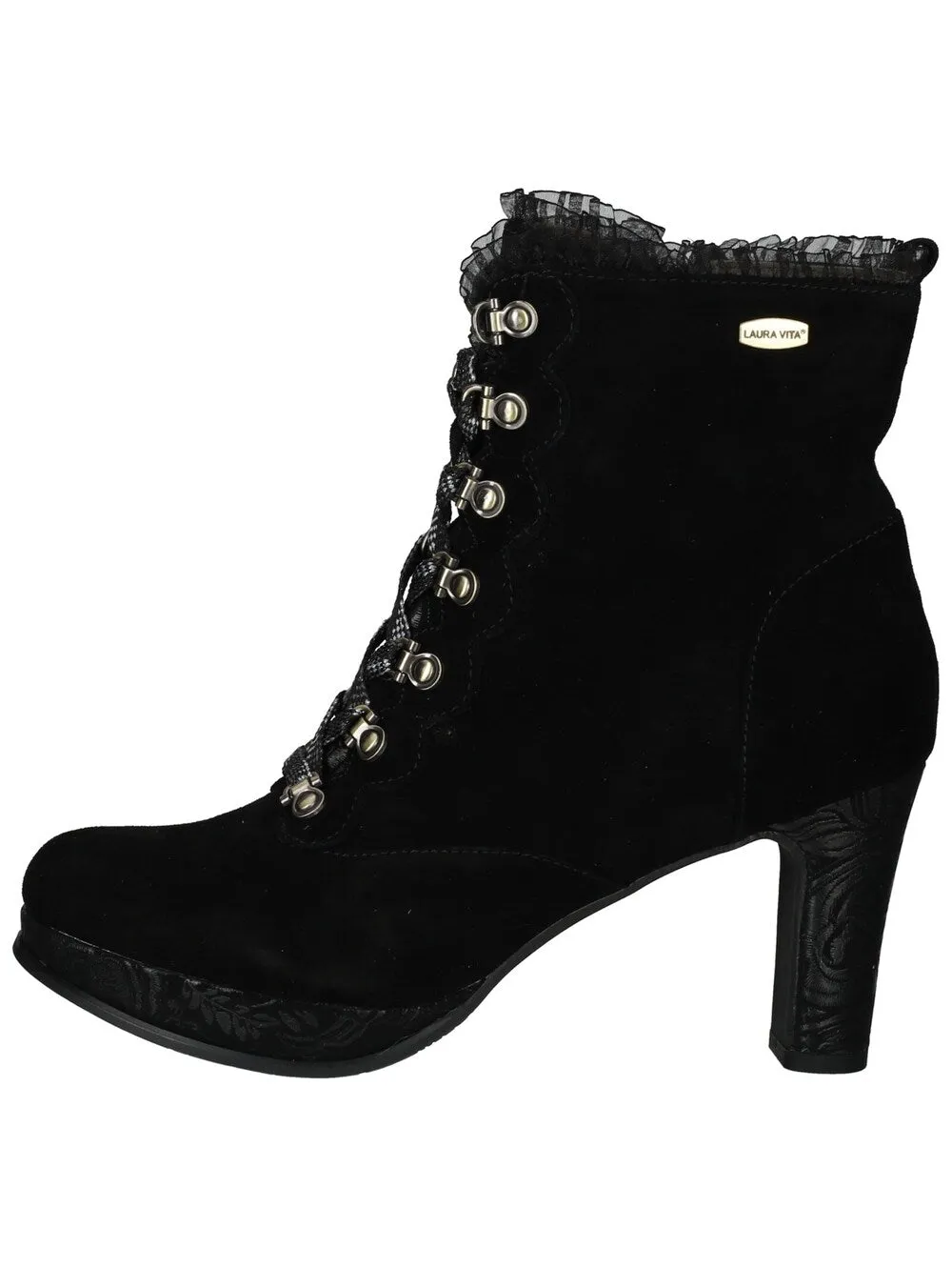 Laura Vita lace-up ankle boots, black