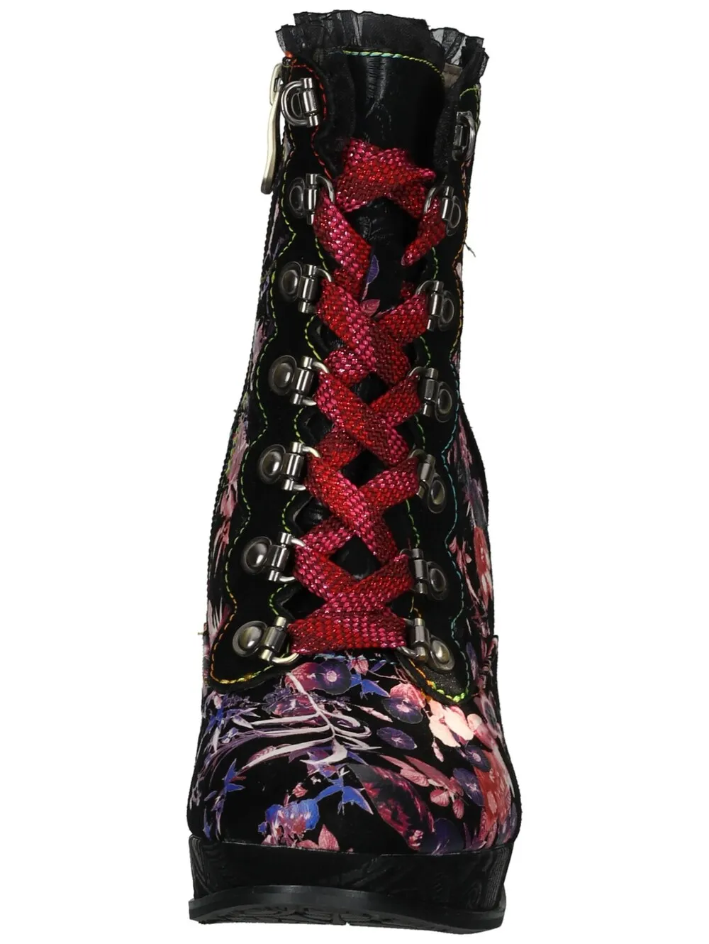 Laura Vita lace-up ankle boots, purple/pink