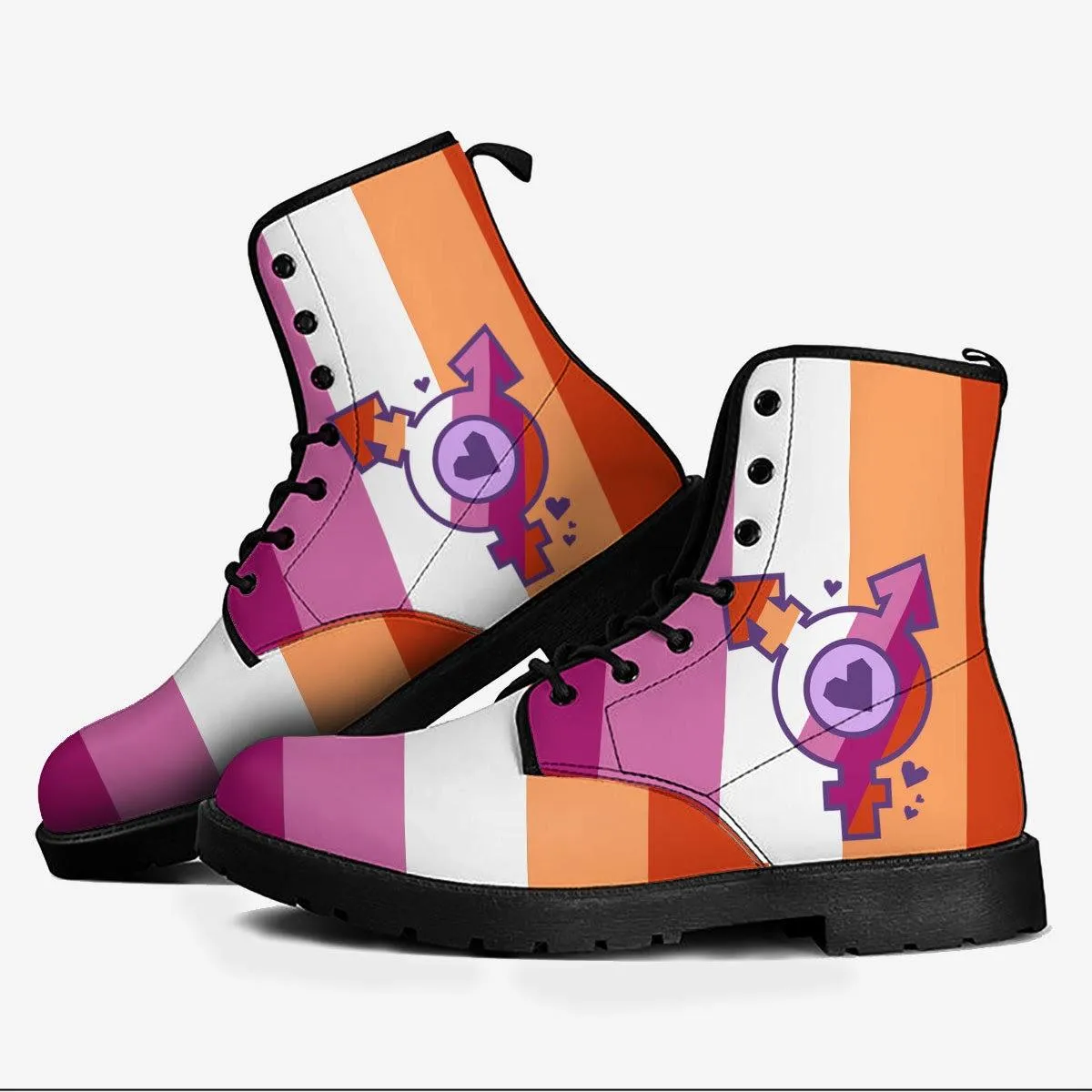 Lesbian Pride Boots