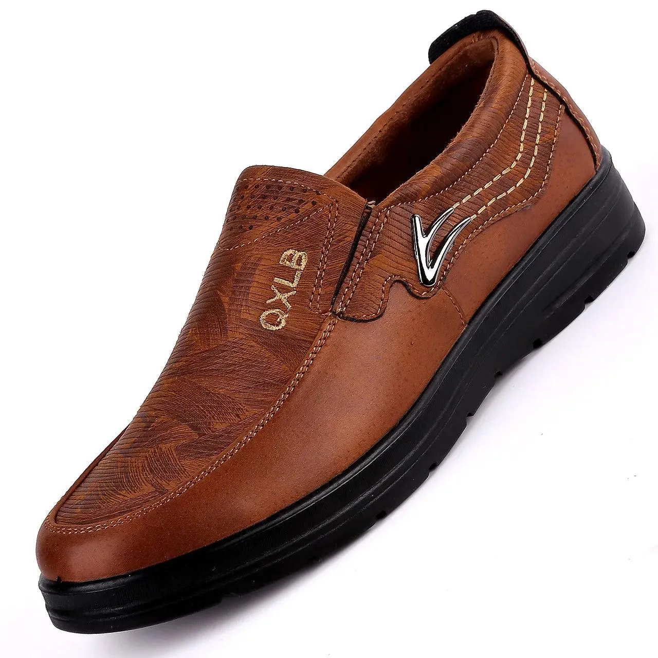 Loafers Soft Comfortable Brown Men's Casual Shoes Footwear A68#