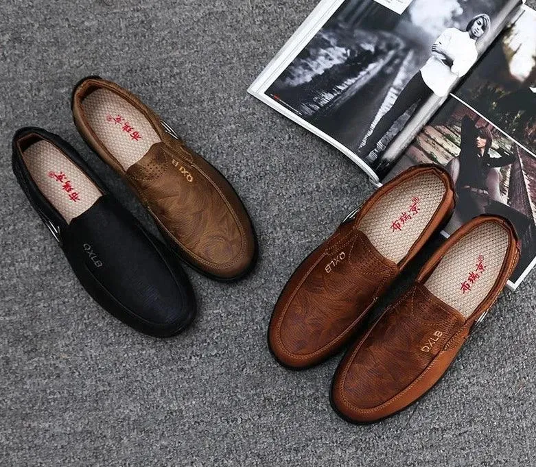 Loafers Soft Comfortable Brown Men's Casual Shoes Footwear A68#