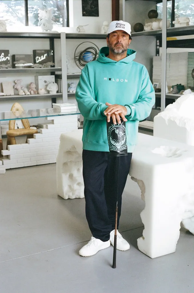 MALBON X ARSHAM IN KOHLER GREEN HOODED SWEATSHIRT