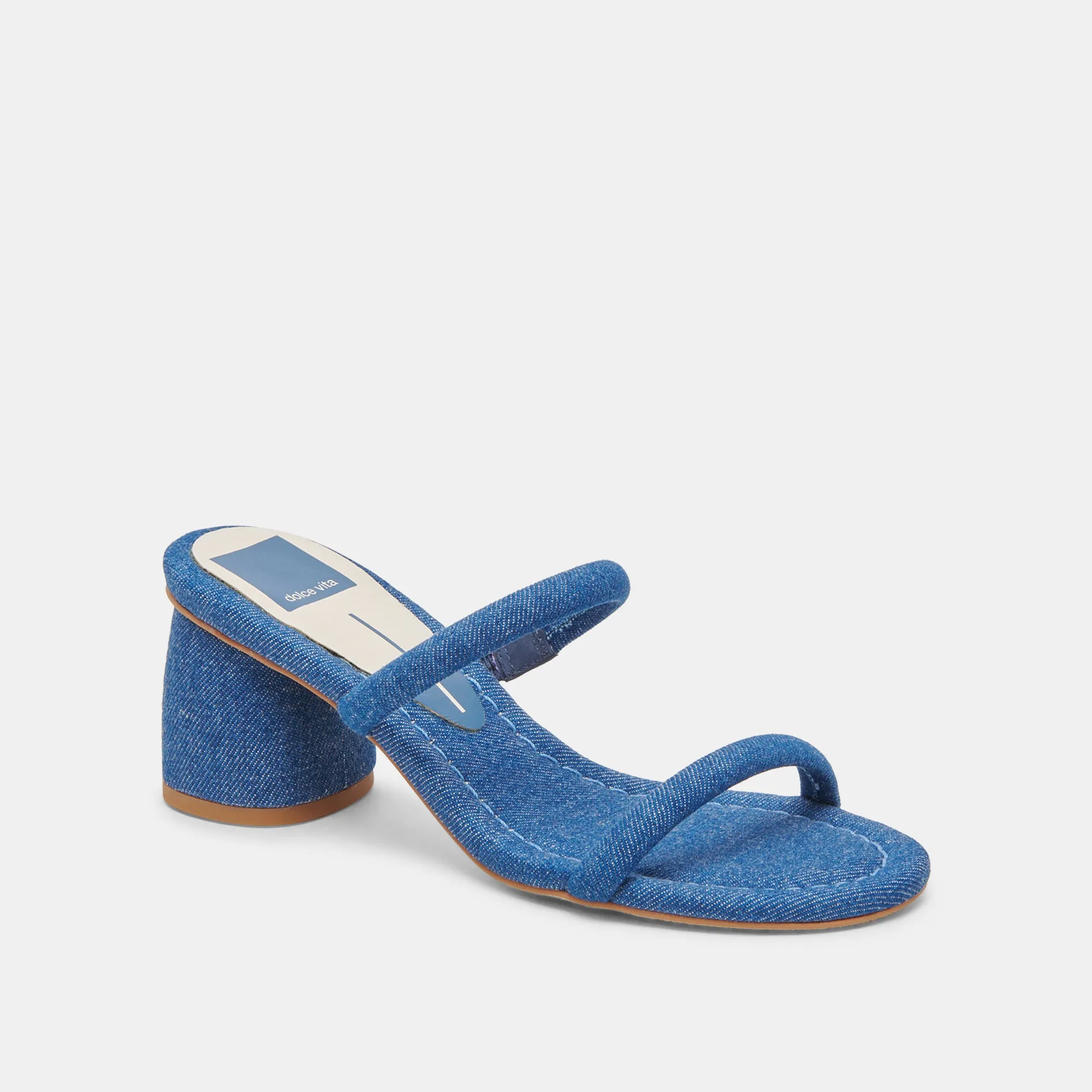 MANDIE HEELS BLUE DENIM