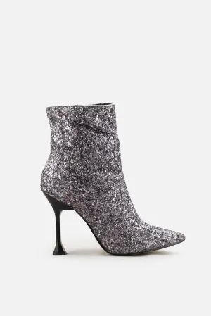 Marc Fisher Zipper Spool Heels Ankle Boots | Textile