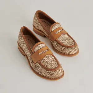 MARINA LOAFERS BROWN MULTI RAFFIA