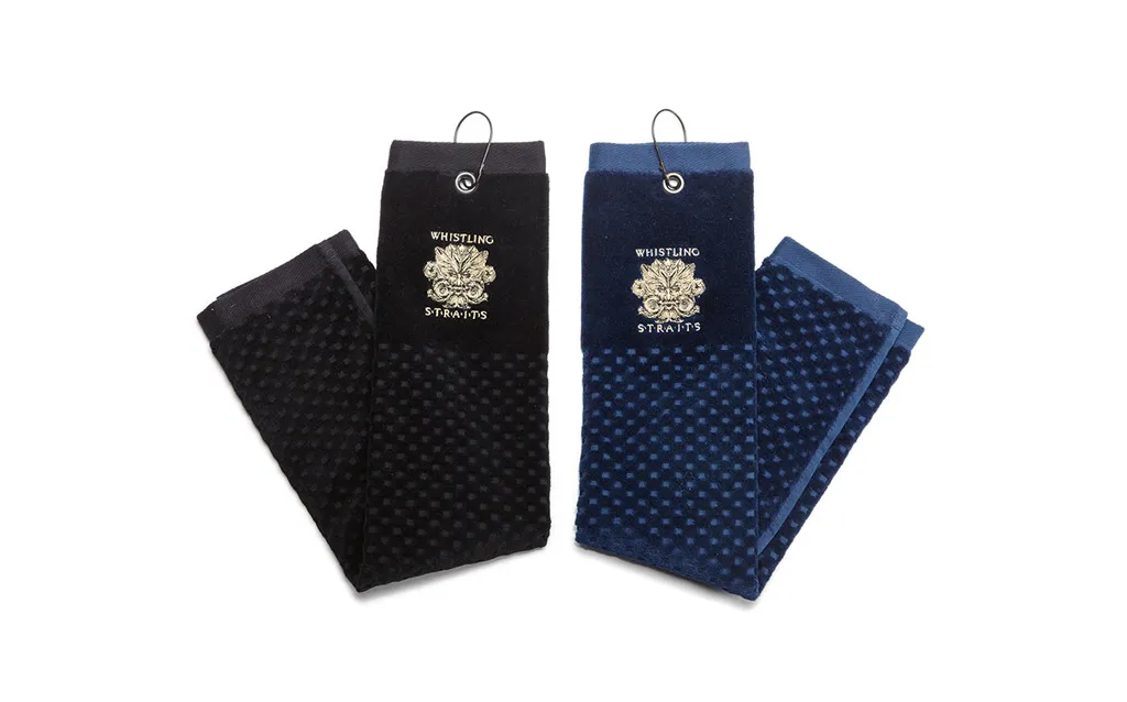 MEDIUM TRI FOLD GOLF TOWEL. 2 COLOR OPTIONS