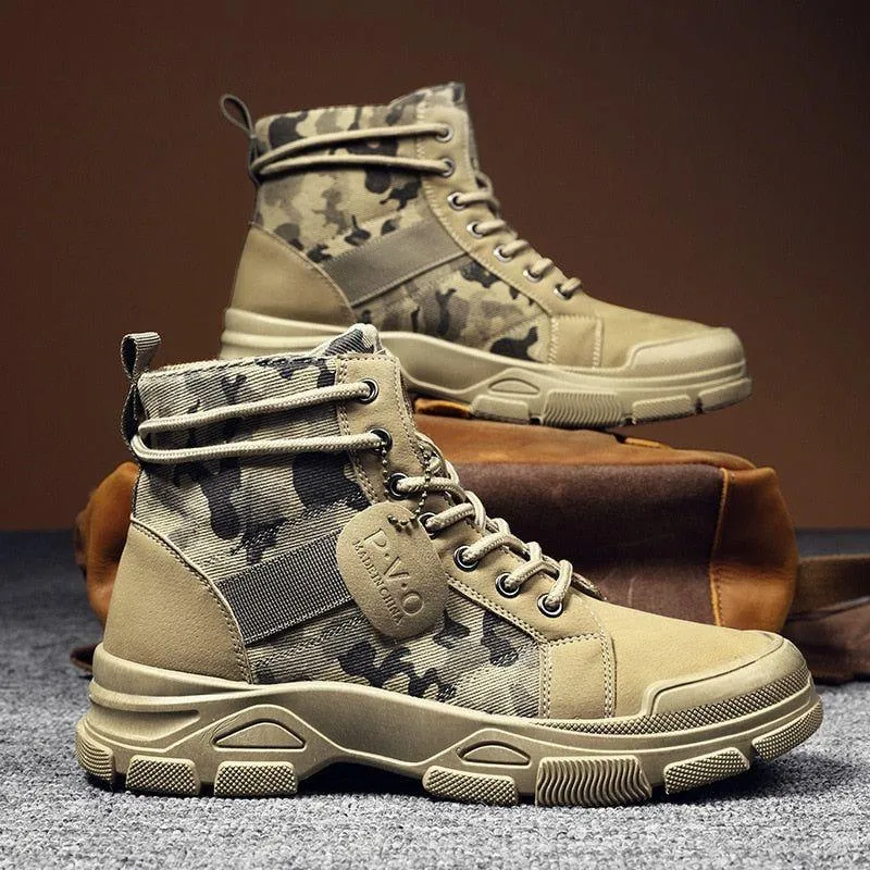 Men's Casual Shoes MCSPO25 - Camouflage Ankle Boot