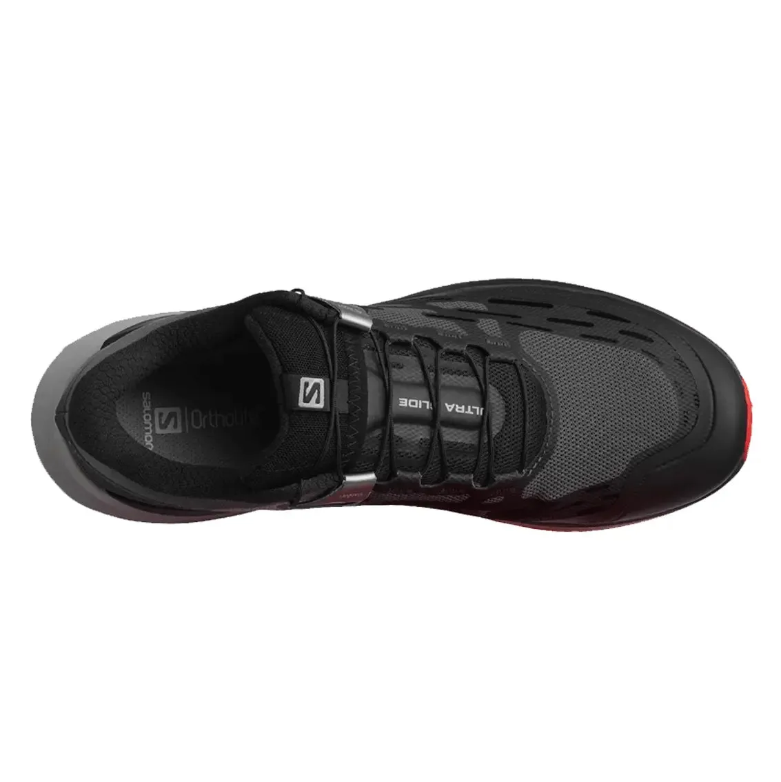 Mens Salomon Ultra Glide - Black / Alloy / Goji