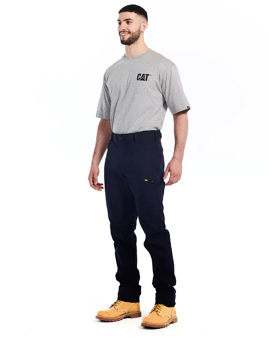 Men's Stretch Canvas Utility Work Pants - Slim Fit