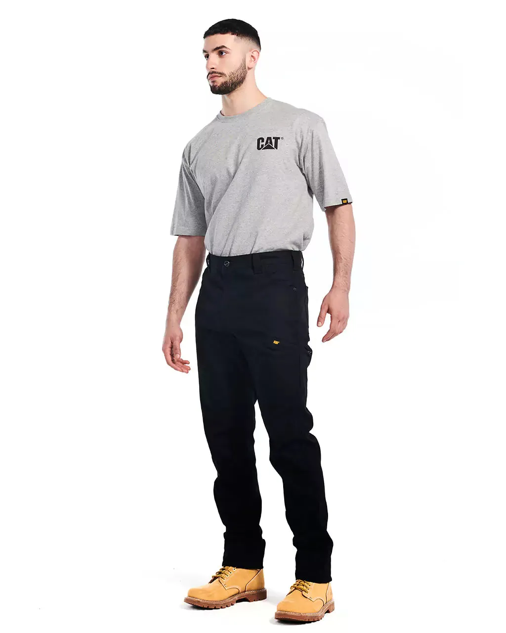 Men's Stretch Canvas Utility Work Pants - Slim Fit