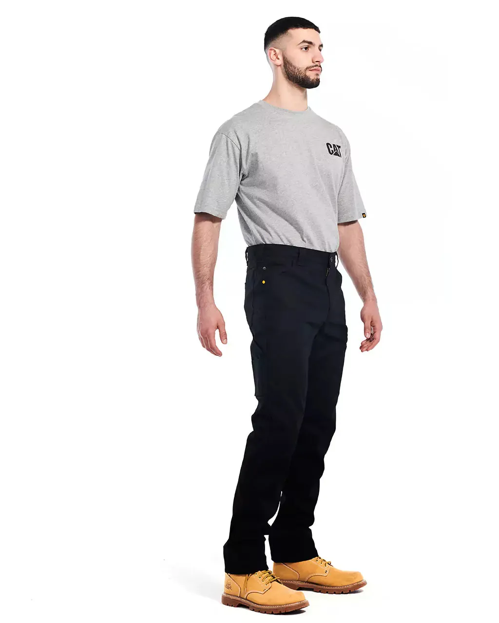 Men's Stretch Canvas Utility Work Pants - Slim Fit