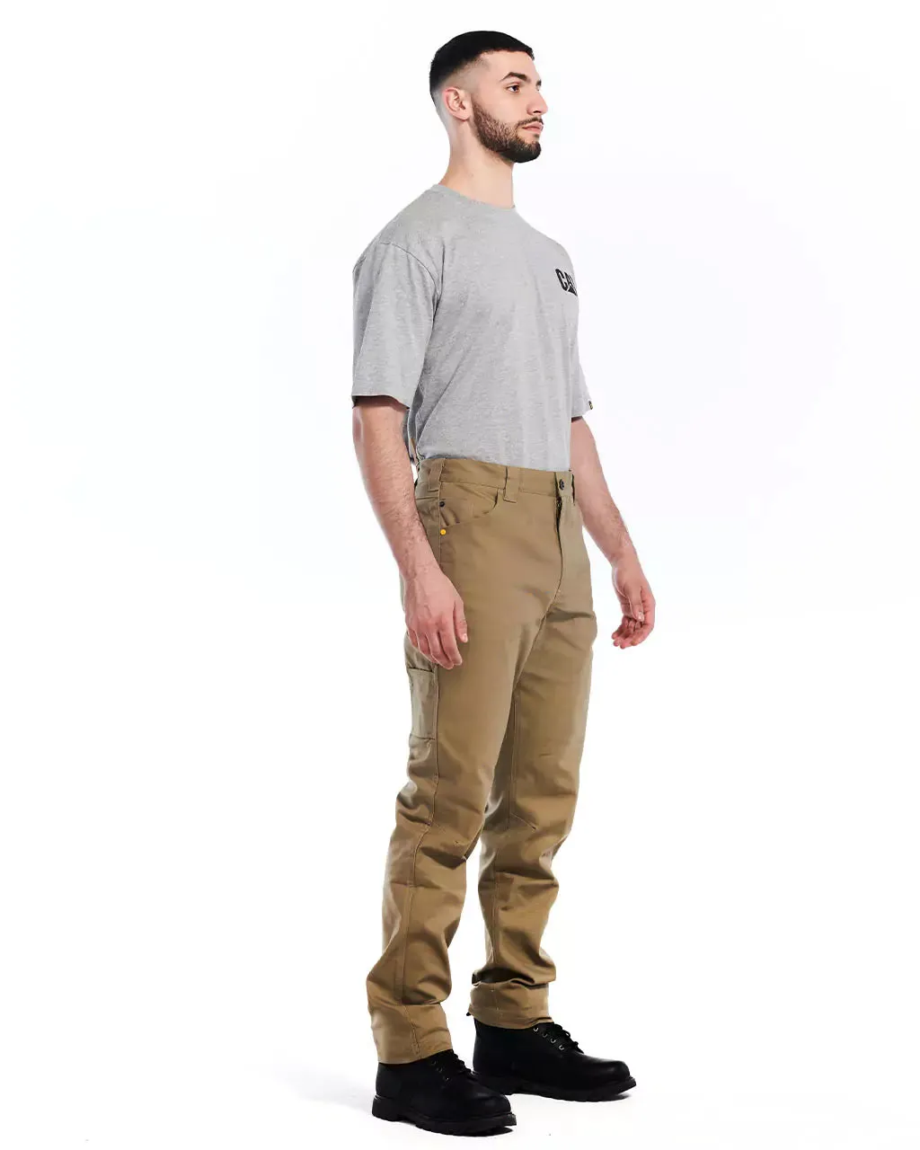 Men's Stretch Canvas Utility Work Pants - Slim Fit