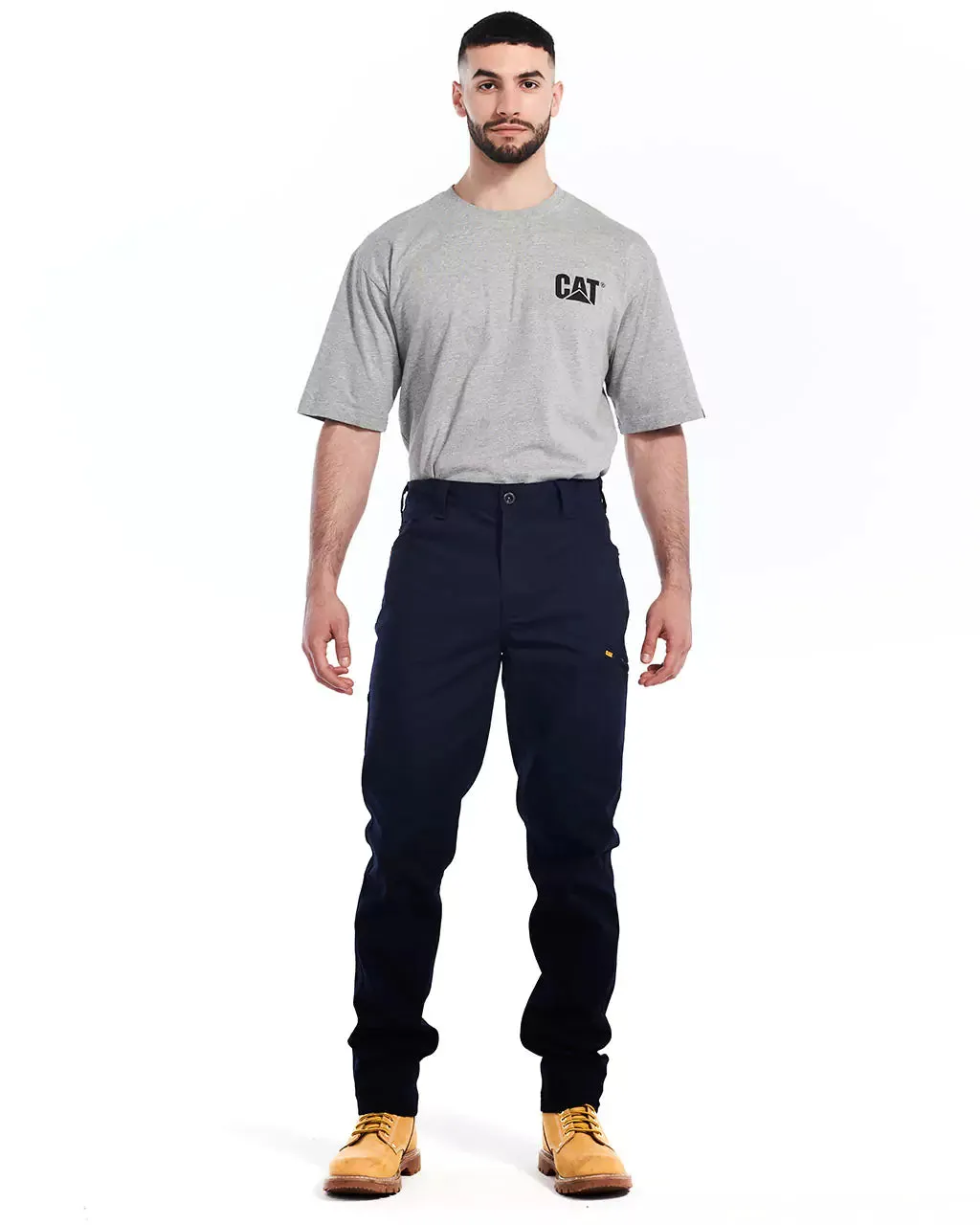 Men's Stretch Canvas Utility Work Pants - Slim Fit