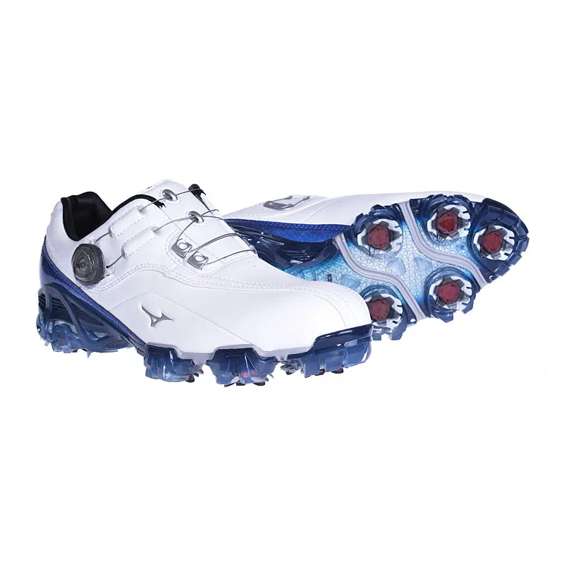 MIZUNO Genem 008 EEE BOA Men's Spiked Shoes (White/Blue)