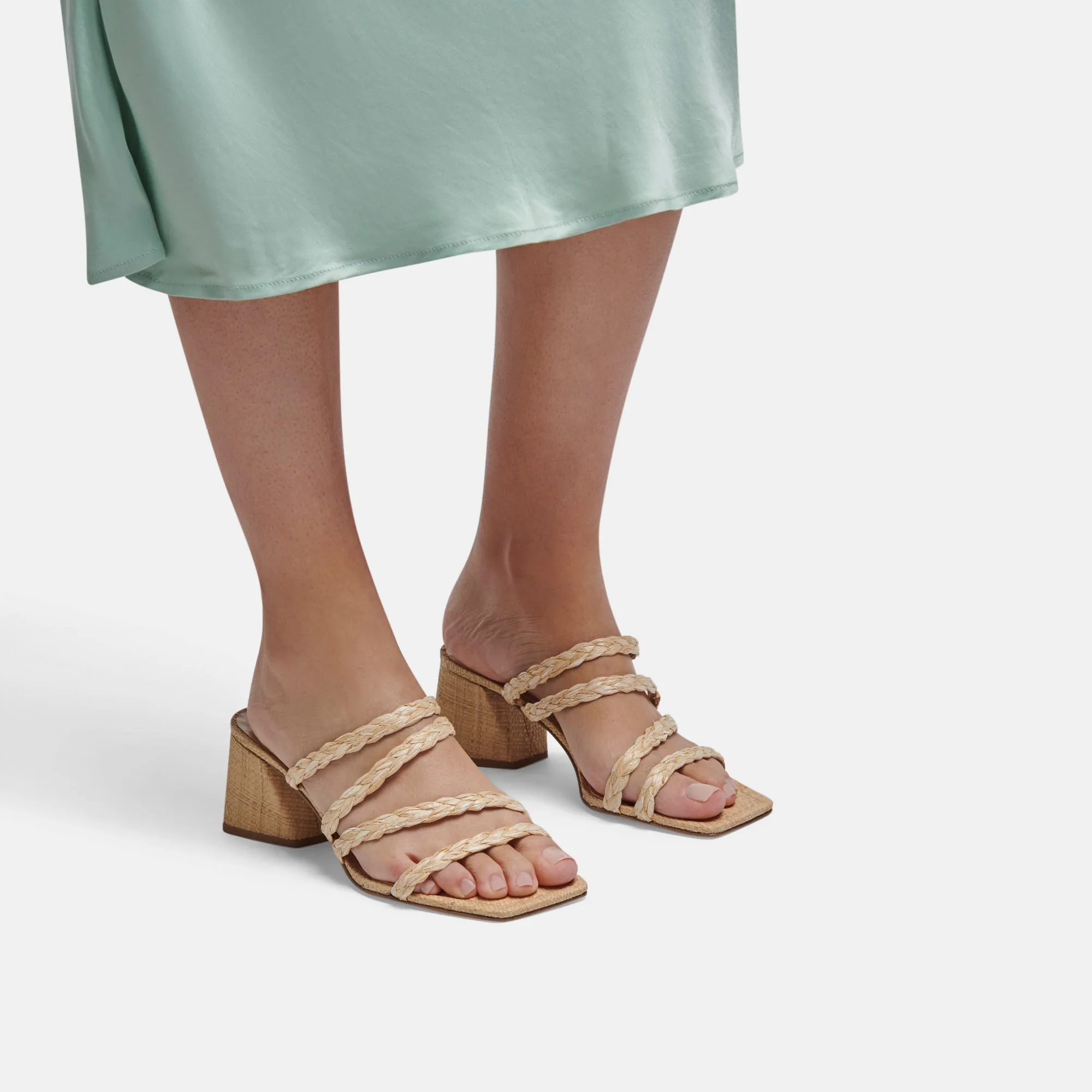 MYLAH SANDALS NATURAL RAFFIA