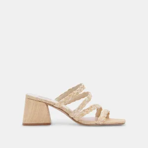 MYLAH SANDALS NATURAL RAFFIA