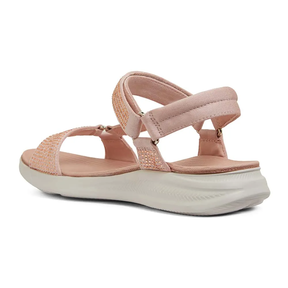 Naples Sandal in Blush Diamante