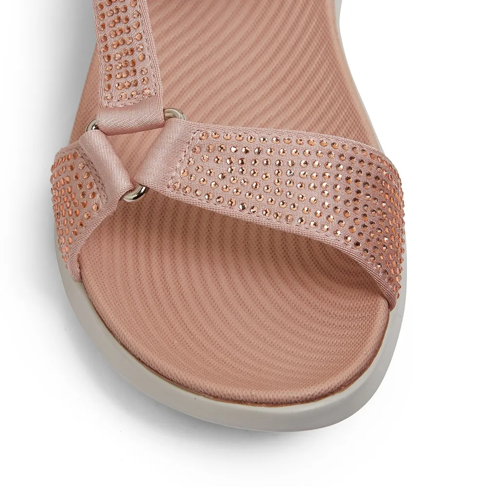 Naples Sandal in Blush Diamante