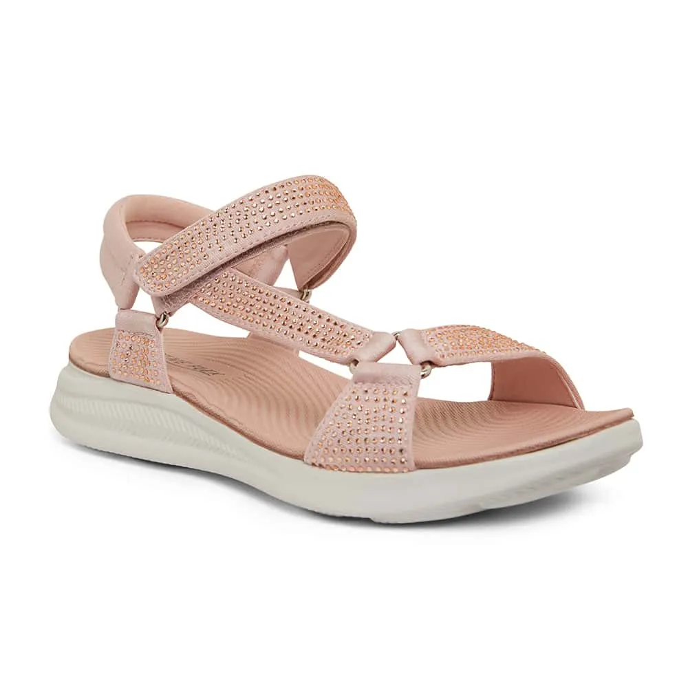 Naples Sandal in Blush Diamante