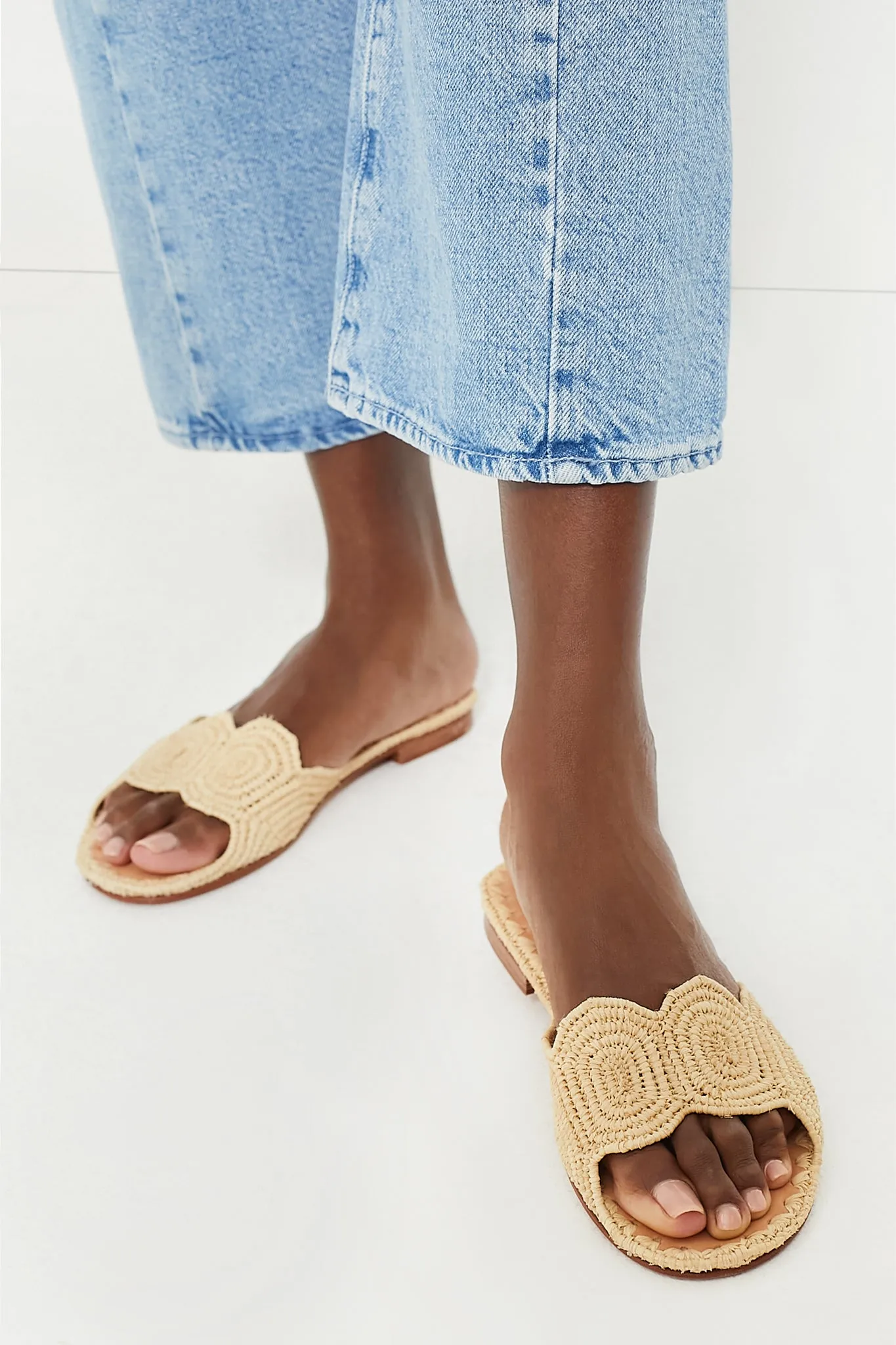 Natural Raffia Naima Sandals