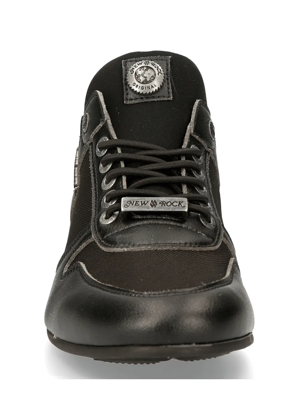 NEW ROCK Black Urban Hybrid Fashion Sneakers With Laces