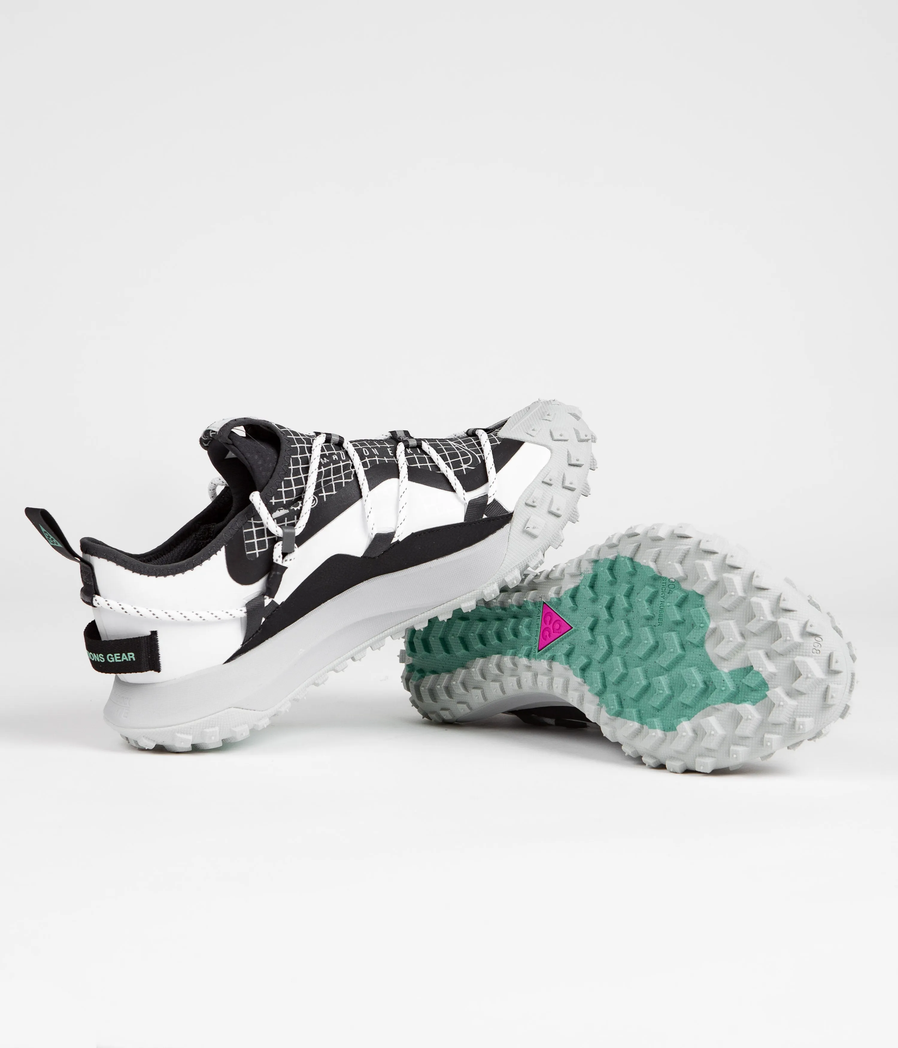 Nike ACG Mountain Fly Low SE Shoes - White / Black - Anthracite - Grey Fog