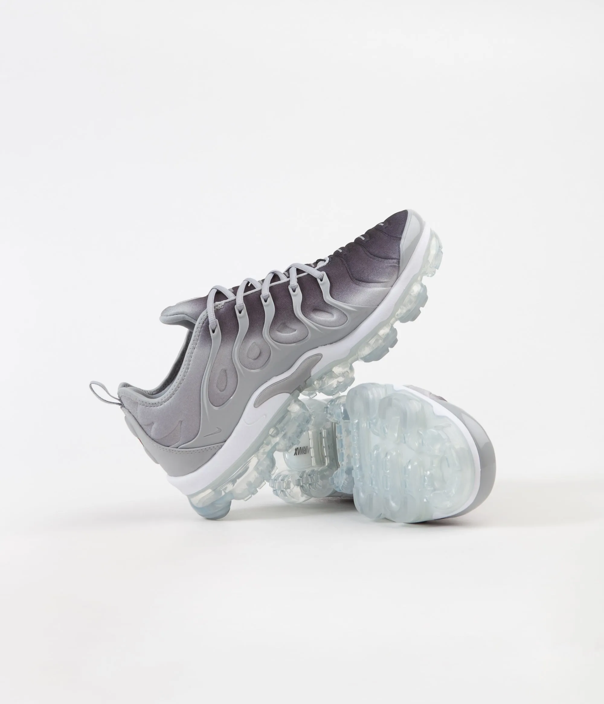 Nike Air VaporMax Plus Shoes - Wolf Grey / Black - White