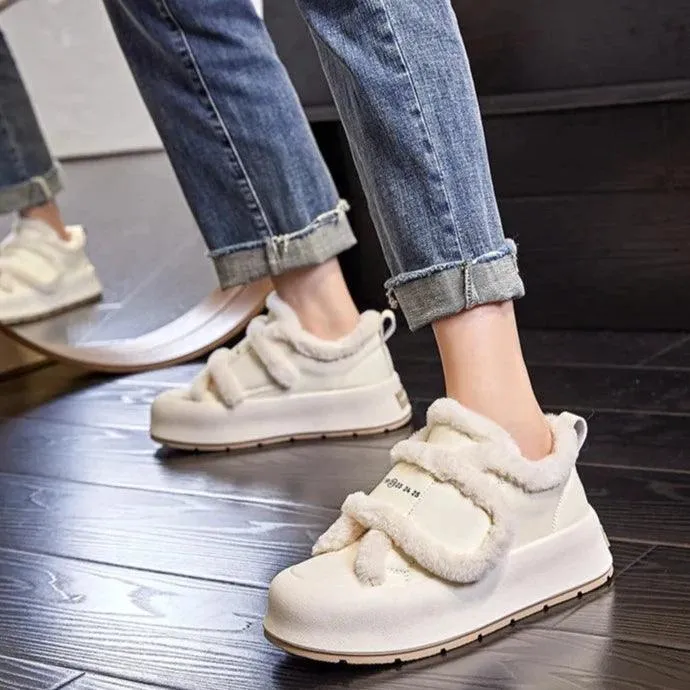 P44 Women's Casual Shoes - Platform Sneakers with Thick Bottom