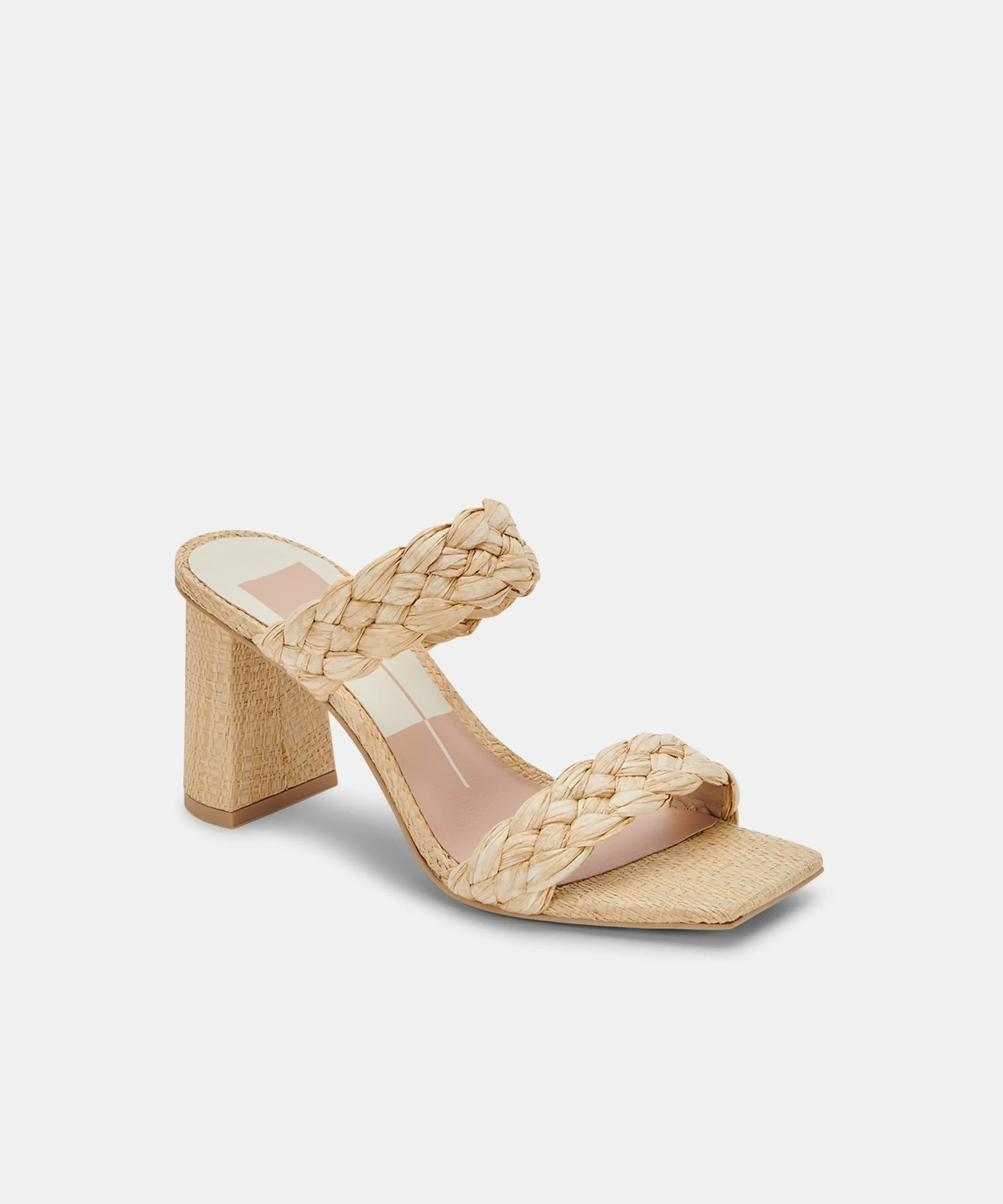 PAILY HEELS LT NATURAL RAFFIA