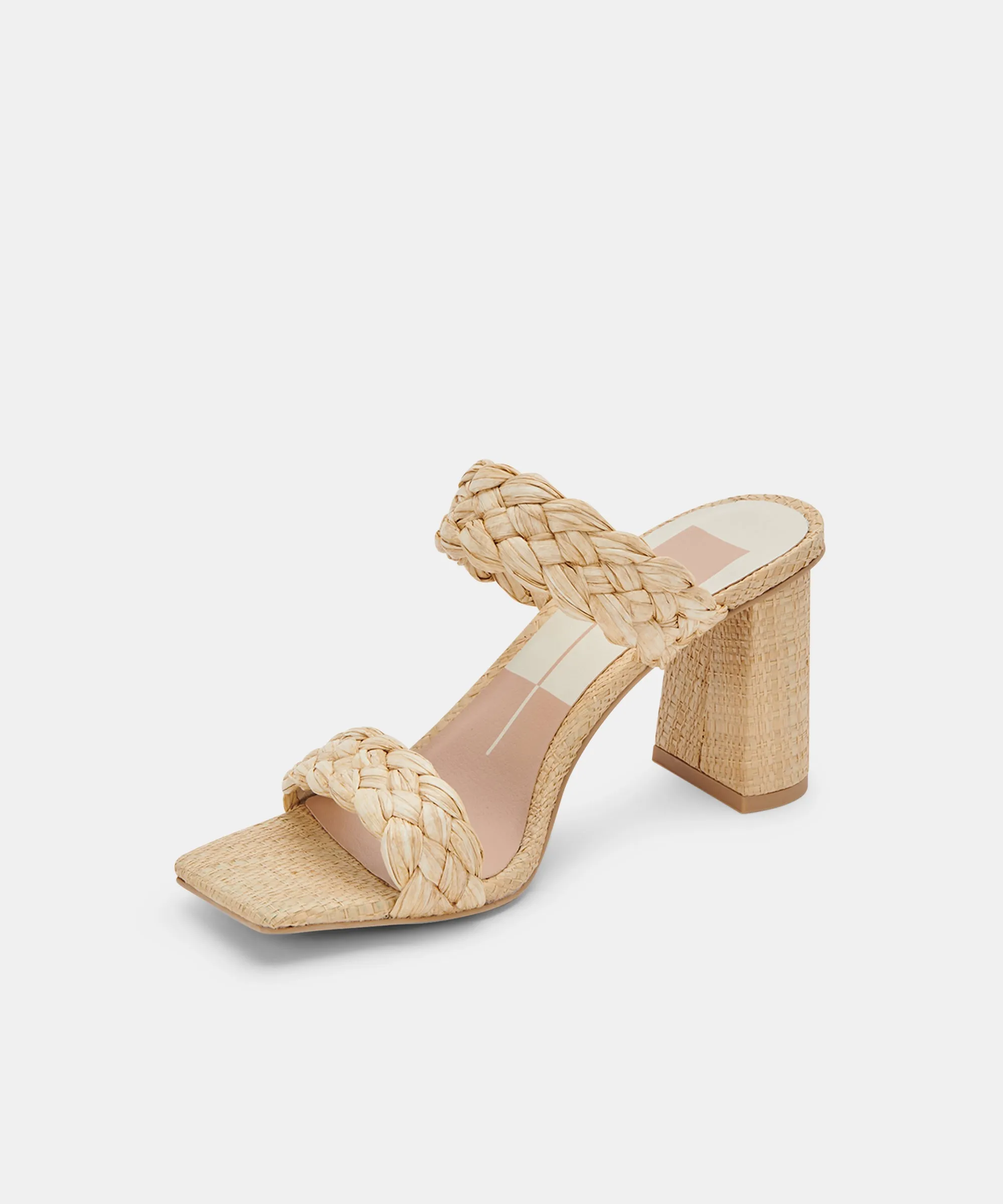 PAILY HEELS LT NATURAL RAFFIA