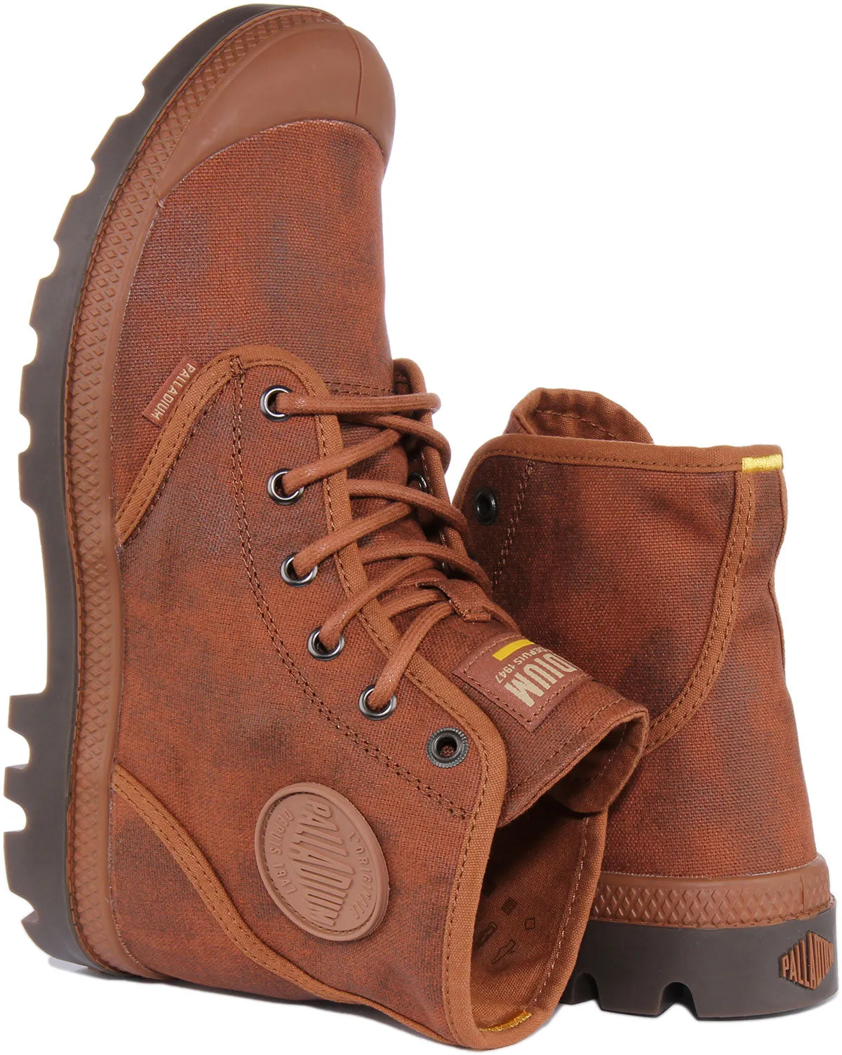 Palladium Pampa Hi Wax In Rust