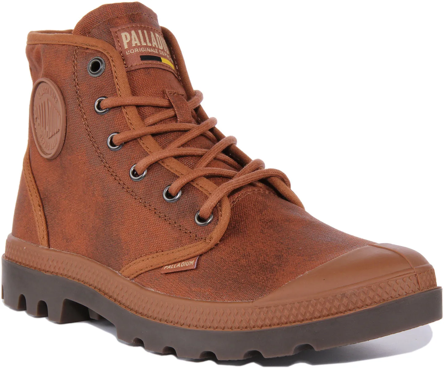 Palladium Pampa Hi Wax In Rust