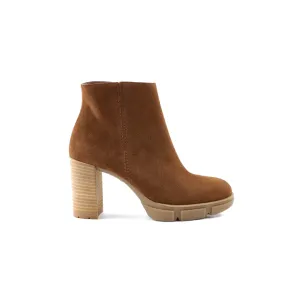 Paul Green Suede Ankle Boot in Toffee