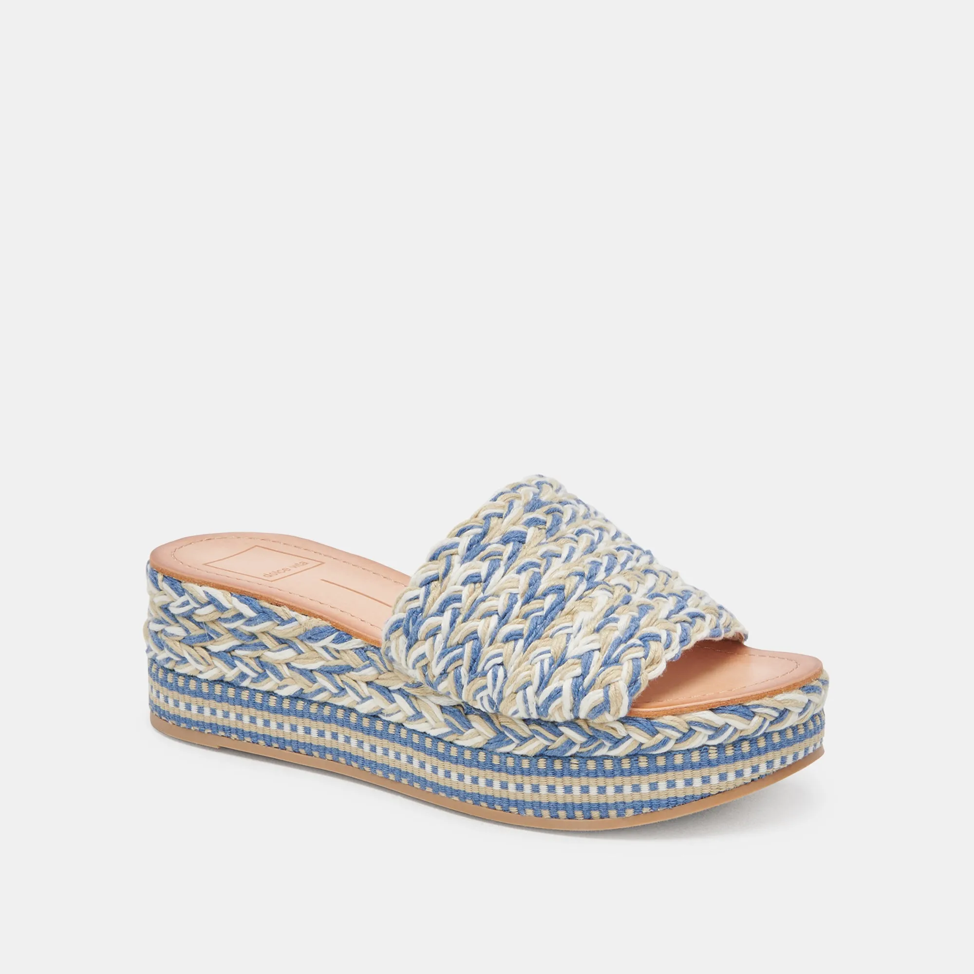 PAZLI SANDALS BLUE MULTI WOVEN