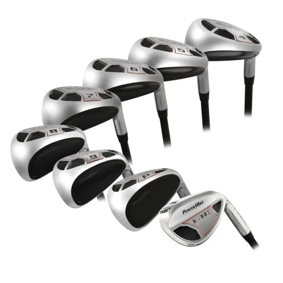 Powerbilt Golf EX-550 Hybrid Iron Set 4-SW Men's RH Graphite A-flex