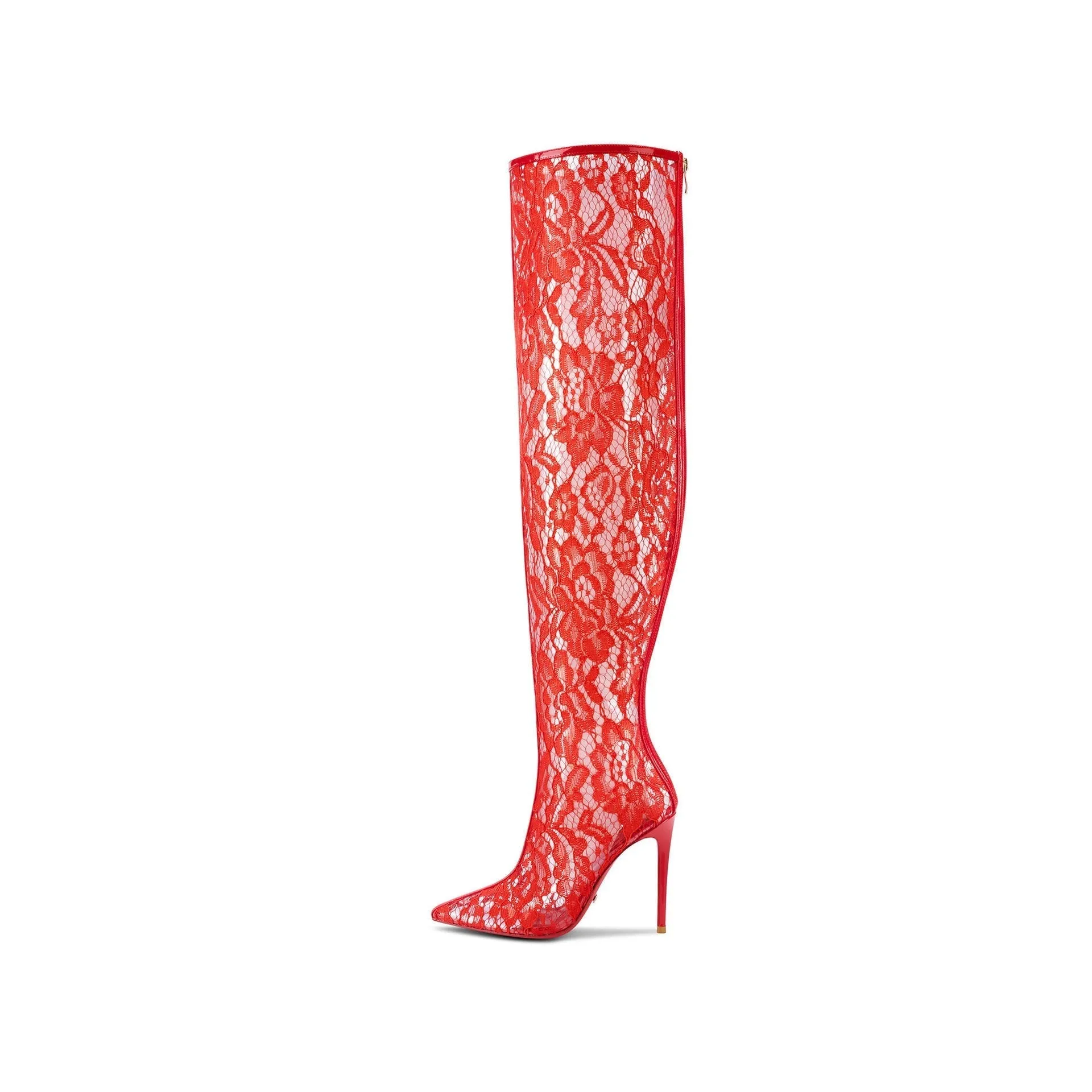 Pre Order:  Lace Thigh High Transparent Boots