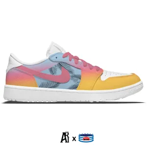 "Tropical" Jordan 1 Golf Shoes