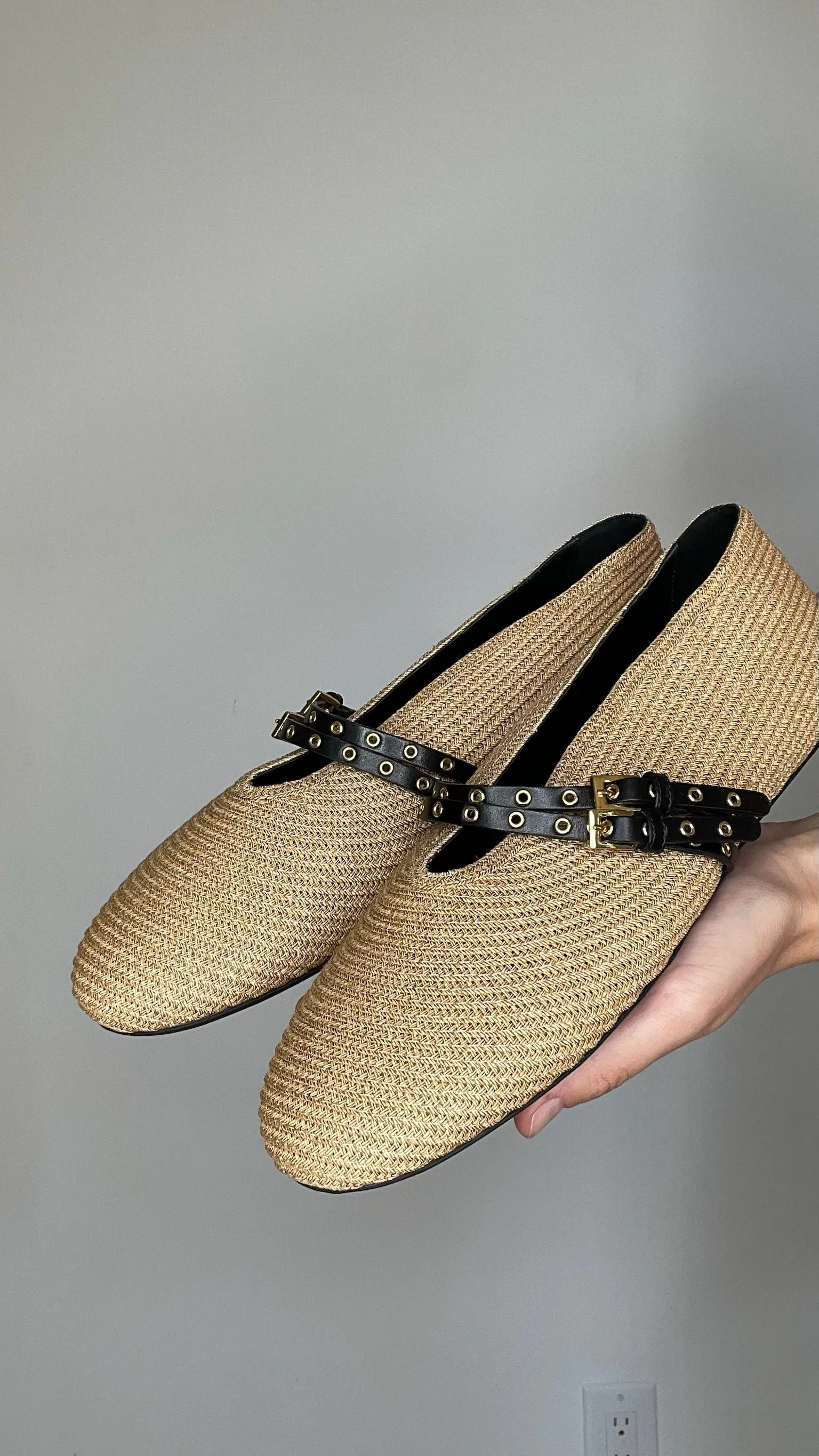 Raffia Ballerina Flats - 11