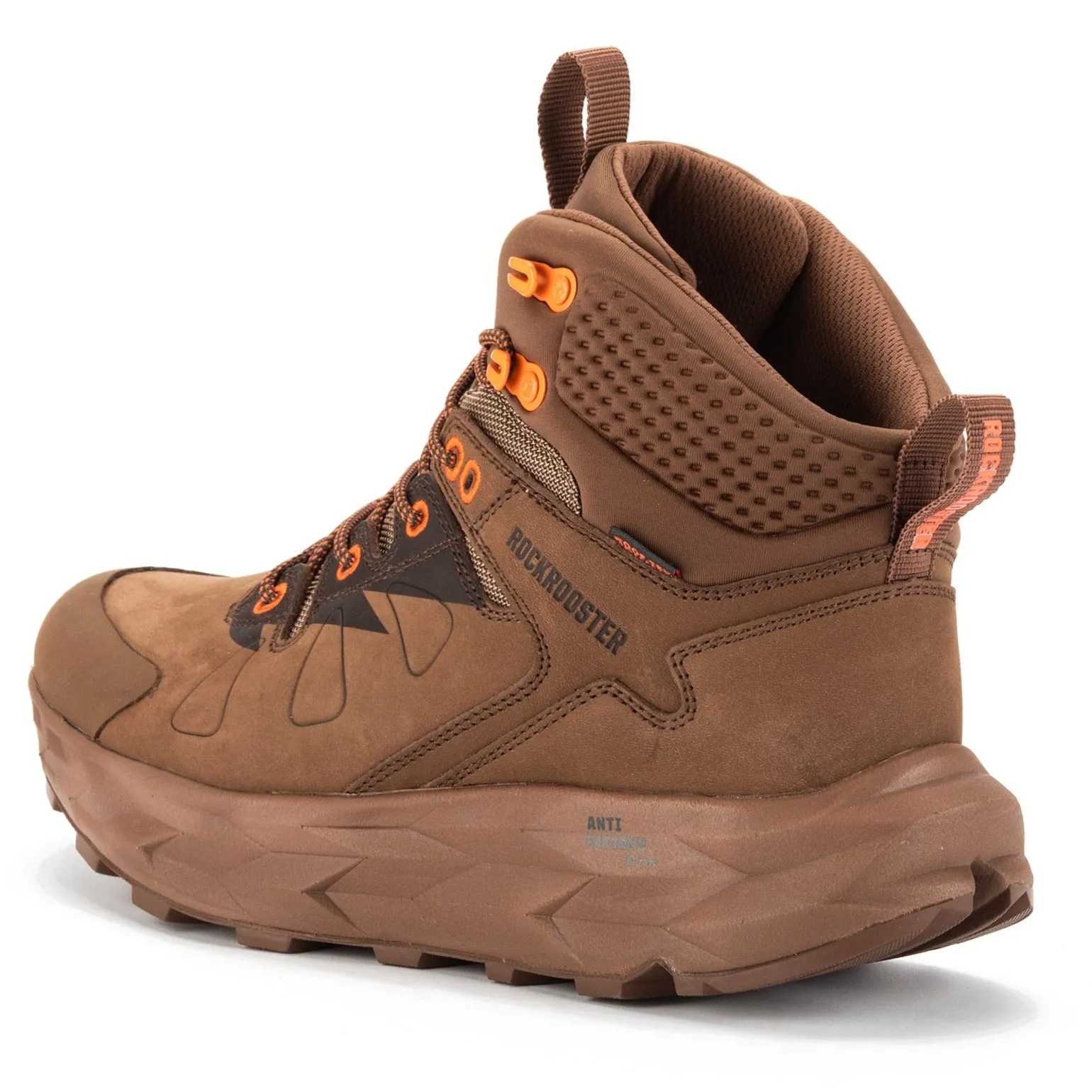 ROCKROOSTER Farmington Brown 6 Inch Waterproof Hiking Boots with VIBRAM® Outsole  OC21031