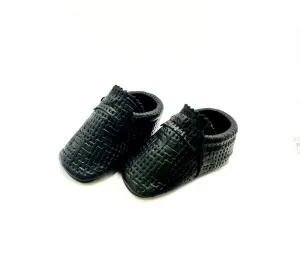 Sable Black - Raffia Moccs