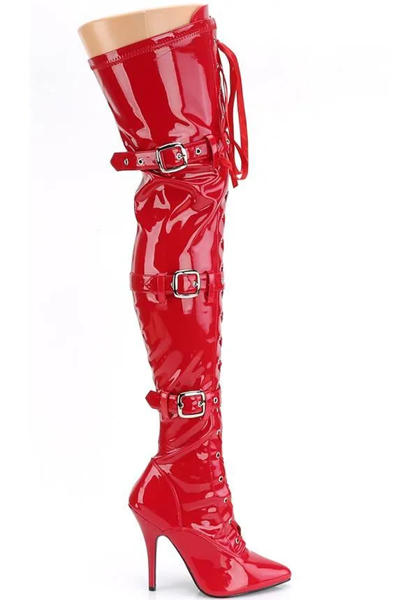 SEDUCE-3028 [Red] | THIGH HIGH BOOTS [PREORDER]