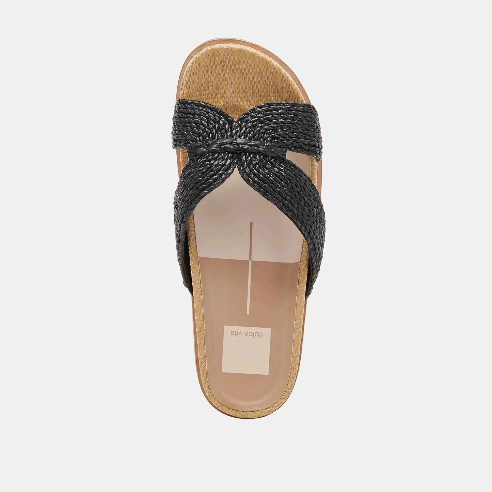 SELDA SANDALS ONYX RAFFIA