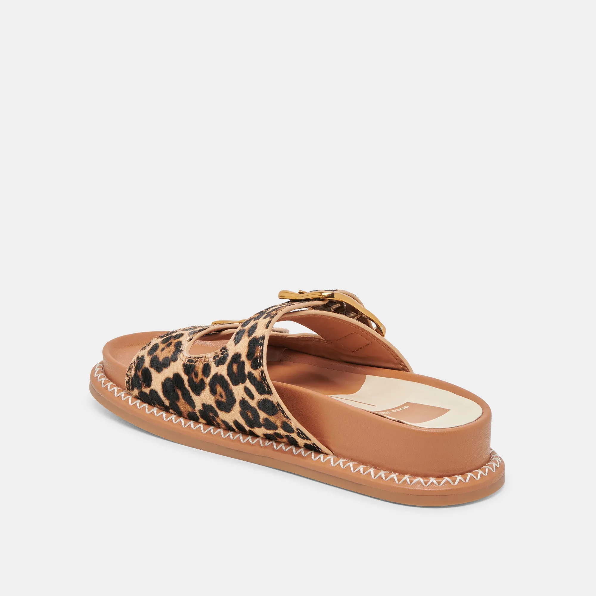 SEVANA SANDALS DK LEOPARD CALF HAIR